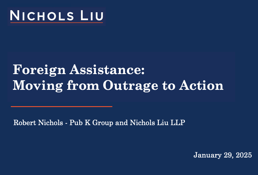 In Case You Missed It – Foreign Assistance Implementers: Moving from Outrage to Action